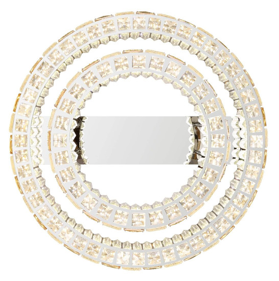 Globo LED Deckenleuchte Lidia 55W dimmbar Fernbedienung CCT warm-/tageslichtweiss Verchromt klar Metall Glaskristalle Ø61cm