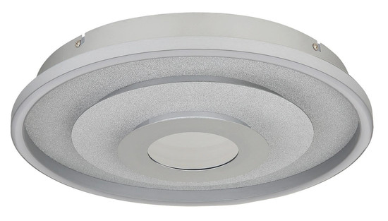 Globo LED Deckenleuchte Miles 30W CCT warm-/neutral-/tageslichtweiss Silberfarben gebürstet Metall Aluminium Ø40cm