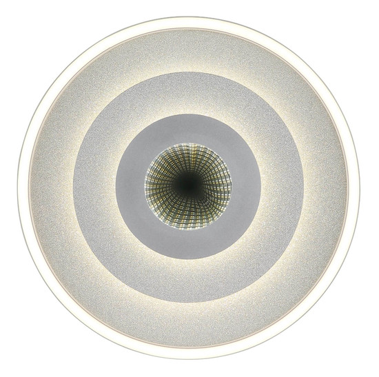 Globo LED Deckenleuchte Miles 30W CCT warm-/neutral-/tageslichtweiss Silberfarben gebürstet Metall Aluminium Ø40cm