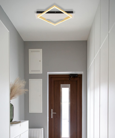 Globo Lesina LED Deckenleuchte 12W Warmweiß Verchromt, Metall 5cm 67847-12