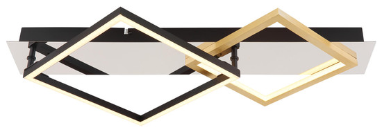 Globo Lesina LED Deckenleuchte 24W Warmweiß Verchromt, Metall 7cm 67847-24