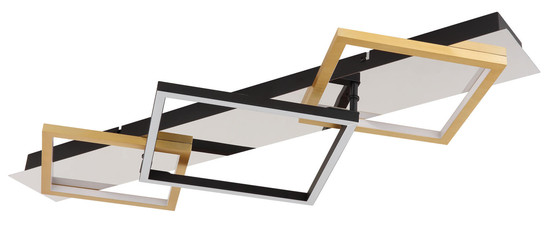 Globo Lesina LED Deckenleuchte 32W Warmweiß Verchromt, Metall 7cm 67847-32