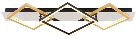 Globo Lesina LED Deckenleuchte 32W Warmweiß Verchromt, Metall 7cm 67847-32