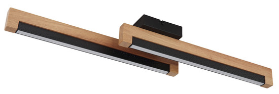 Globo Starla LED Deckenleuchte 12W Warmweiß Schwarz Matt, Metall 8cm 67849D