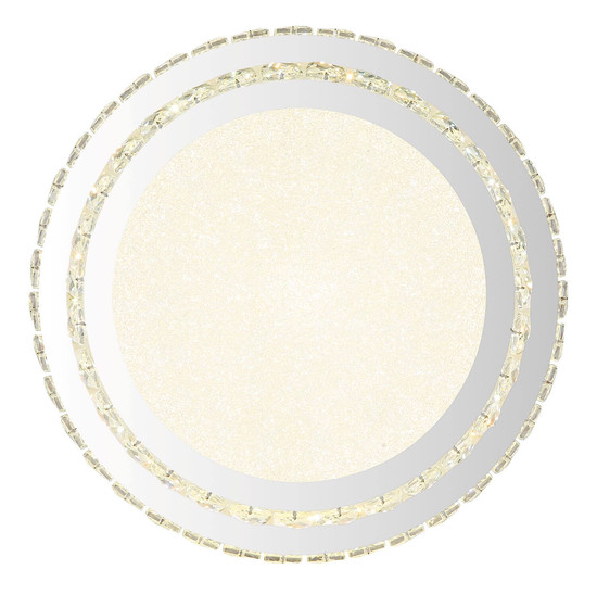 Globo LED Deckenleuchte Klara 38W dimmbar Fernbedienung CCT warm-/tageslichtweiss Verchromt klar Metall K5 Kristalle Ø40cm
