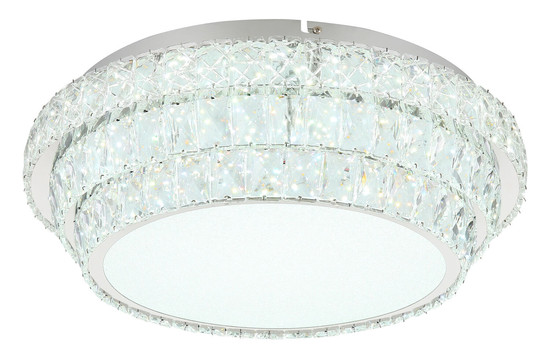 Globo Klara LED Deckenleuchte 48W CCT Verchromt, Metall Fernbedienung Nachtlicht Memoryfunktion Ø50cm 68157-48