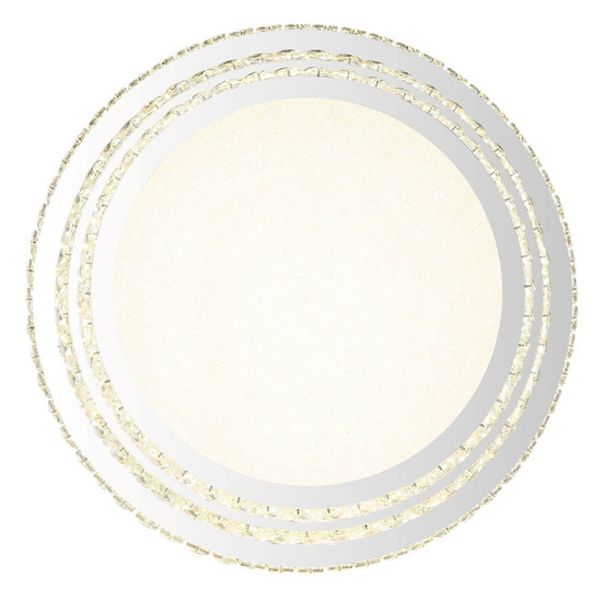 Globo LED Deckenleuchte Klara 58W dimmbar Fernbedienung CCT warm-/tageslichtweiss Verchromt klar Metall K5 Kristalle Ø60cm