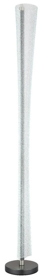 Globo LED Stehleuchte Malinda 48W CCT warm-/neutral-/tageslichtweiss Anthrazit matt klar mit Luftblasen Metall 155cm