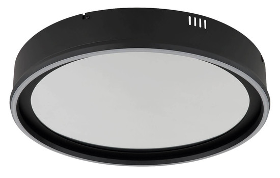 Globo LED Deckenleuchte Mirrora 40W dimmbar Fernbedienung CCT warm-/tageslichtweiss Schwarz matt verspiegelt 3D Effekt Metall Glas Ø51,5cm