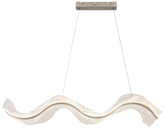 Globo LED Pendelleuchte Saque 32W dimmbar Fernbedienung CCT warm-/tageslichtweiss Nickel matt Metall 120x101cm