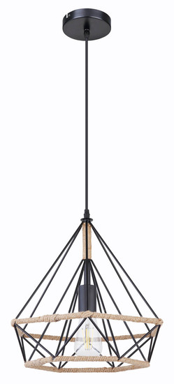 Globo Ulleu E27 Hängeleuchte 60W Schwarz, Metall Ø38cm 69029