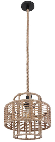 Globo Ulleu E27 Hängeleuchte 60W Schwarz Matt, Metall Ø35cm 69068H