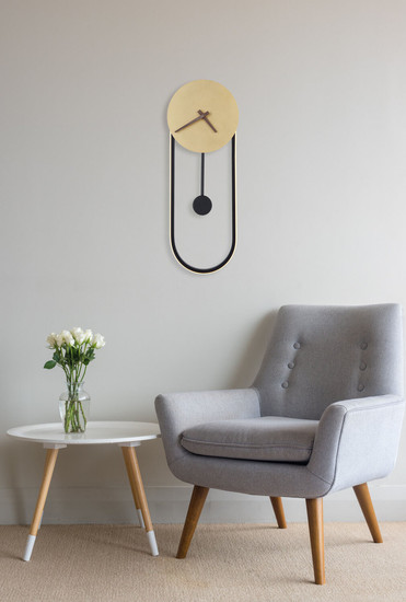 Globo Sussy LED Wanduhr 16W Warmweiß Goldfarben, Metall 58cm 78282