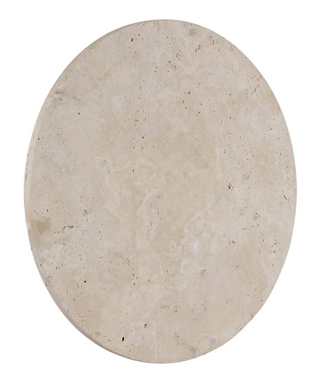 Globo LED Wandleuchte Jillian 14W warmweiss Weiß matt Metall Travertine Stein Ø30cm