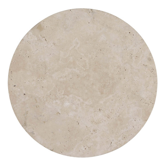 Globo LED Wandleuchte Jillian 14W warmweiss Weiß matt Metall Travertine Stein Ø30cm