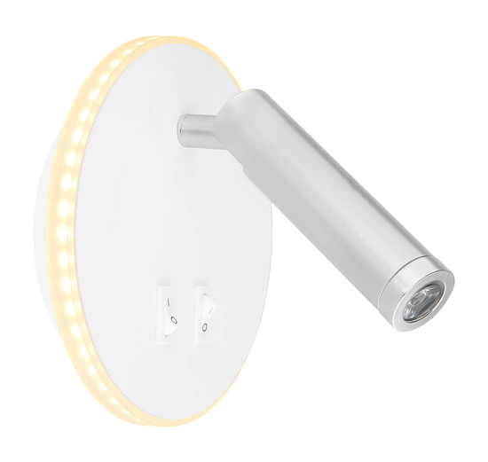 Globo Many LED Wandleuchte 6W Warmweiß Weiß, Metall Ø14,5cm 78405W