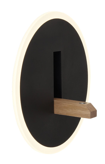 Globo Avery LED Wandleuchte 6W Neutralweiß Schwarz Matt, Metall Ø20,5cm 78410B