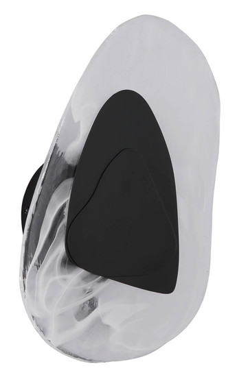 Globo Dorsey LED Wandleuchte 9W Warmweiß Schwarz Matt, Metall 31,5cm 78411S