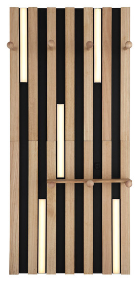 Globo Duane LED Wandleuchte 15W Warmweiß Schwarz Matt, Metall 110cm 78413