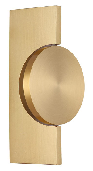 Globo LED Wandleuchte Jasper 3W warmweiss Messingfarben matt Metall Aluminium 20x10cm
