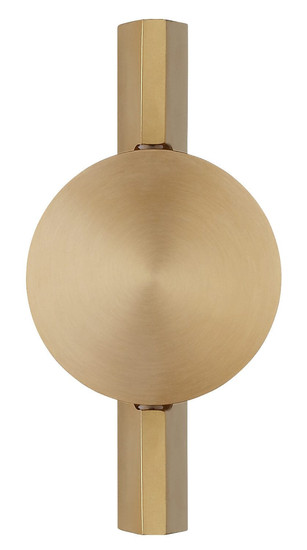 Globo LED Wandleuchte Jasper 3W warmweiss Messingfarben matt Metall Aluminium 20x10cm
