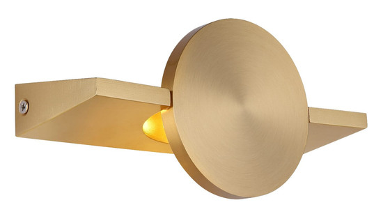 Globo LED Wandleuchte Jasper 3W warmweiss Messingfarben matt Metall Aluminium 20x10cm