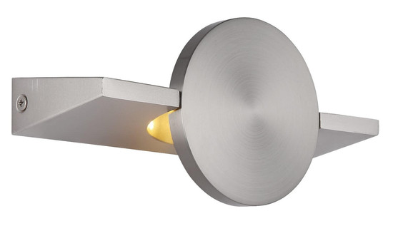 Globo LED Wandleuchte Jasper 3W warmweiss Nickel matt Metall Aluminium 20x10cm