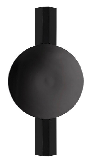 Globo LED Wandleuchte Jasper 3W warmweiss Schwarz-chrom matt Metall Aluminium 20x10cm