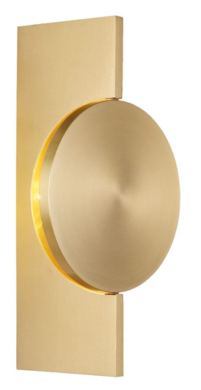 Globo LED Wandleuchte Jasper 3W warmweiss Messingfarben matt Metall Aluminium 28x15cm