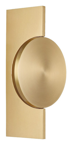 Globo LED Wandleuchte Jasper 3W warmweiss Messingfarben matt Metall Aluminium 28x15cm