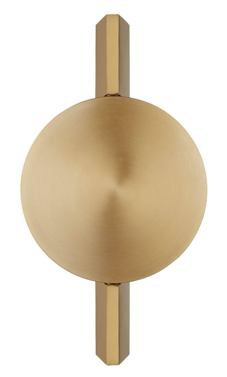 Globo LED Wandleuchte Jasper 3W warmweiss Messingfarben matt Metall Aluminium 28x15cm