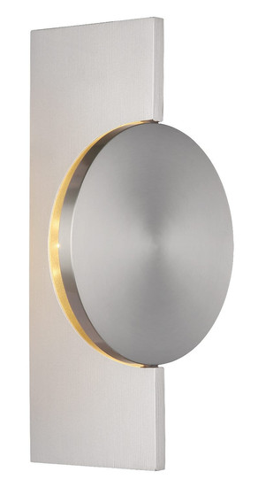 Globo LED Wandleuchte Jasper 3W warmweiss Nickel matt Metall Aluminium 28x15cm