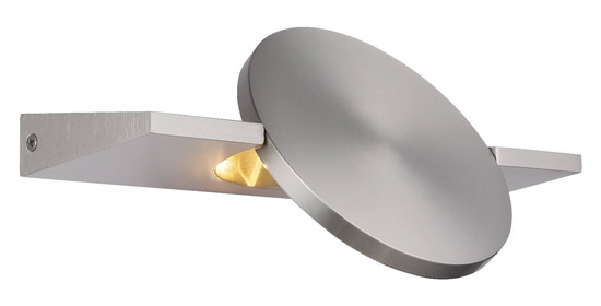 Globo LED Wandleuchte Jasper 3W warmweiss Nickel matt Metall Aluminium 28x15cm