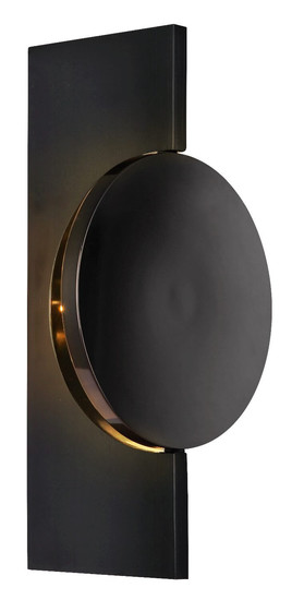 Globo LED Wandleuchte Jasper 3W warmweiss Schwarz-chrom matt Metall Aluminium 28x15cm