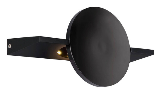 Globo LED Wandleuchte Jasper 3W warmweiss Schwarz-chrom matt Metall Aluminium 28x15cm