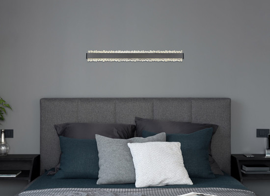 Globo Stalagmita LED Wandleuchte 18W Neutralweiß Schwarz Matt, Metall 8cm 78420-18