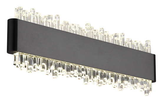 Globo Stalagmita LED Wandleuchte 8W Neutralweiß Schwarz Matt, Metall 8cm 78420-8