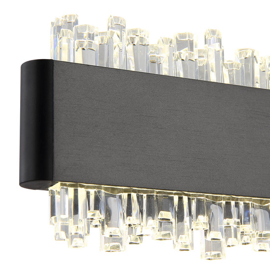 Globo Stalagmita LED Wandleuchte 8W Neutralweiß Schwarz Matt, Metall 8cm 78420-8