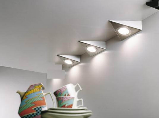 Globo Unterbauleuchte Metall Nickel Matt, 1Xled LED Unterbauleuchte 3W Silberfarben, Metall 5cm 79110307