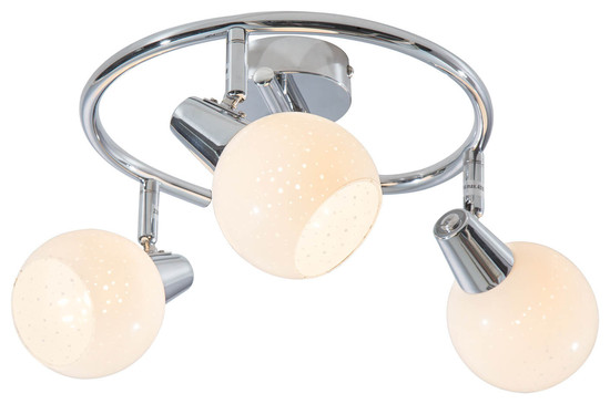 Globo Doxy E14 Strahler 3-fach 4W Verchromt, Metall Ø9cm 81139306