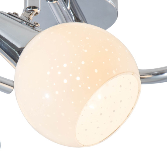 Globo Doxy E14 Strahler 3-fach 4W Verchromt, Metall Ø9cm 81139306