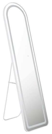 Globo LED Spiegelleuchte Claud 16W dimmbar CCT warm-/neutral-/tageslichtweiss Weiß matt Metall Spiegel 160x50cm