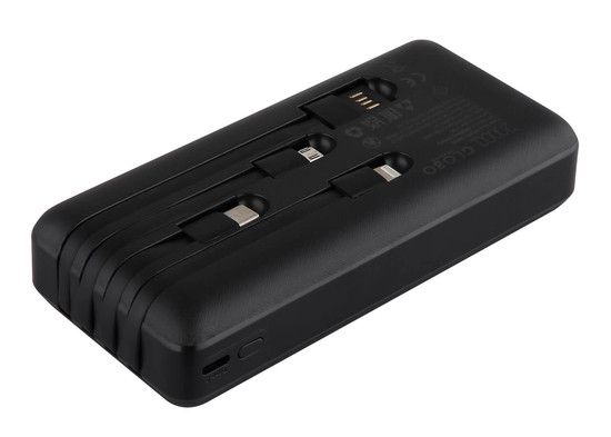 Globo Powerbank Powerbank Schwarz Matt 3,3cm 98695