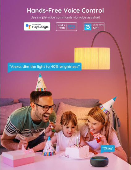 Govee Smarte LED Lampe E27, RGBWW, WLAN & Bluetooth, DreamView 800Lm, wie 60W H6004CC1