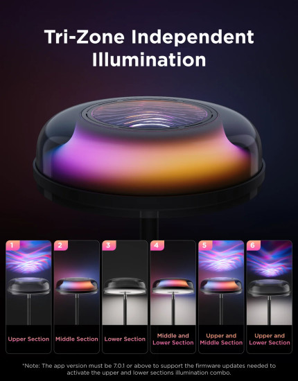 Govee Smarte LED Stehlampe Up&Down, RGBWW +RGBIC nach oben, und Weißlicht nach Unten  H60B0311