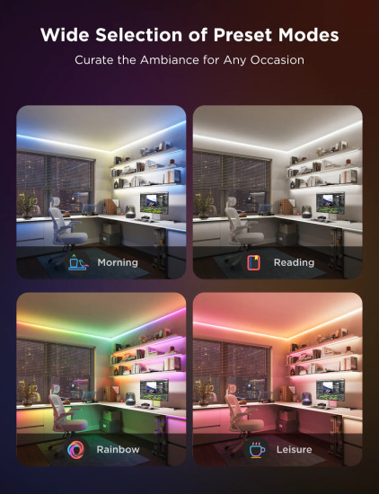 Govee COB Strip Light 3M - Smarter LED Streifen, RGBIC, Neon-Effekt H61E53D1