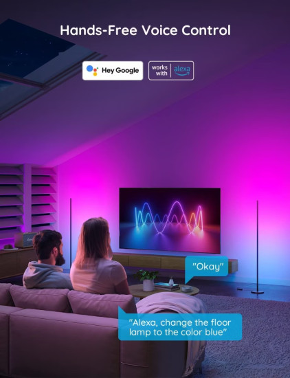 Govee Floor Lamp lite - Smarte Stehlampe, Musik-Sync H8076C13