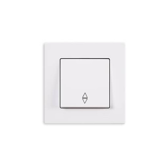 Gunsan Eqona 2-Wege Schalter Wechselschalter Unterputz Weiss