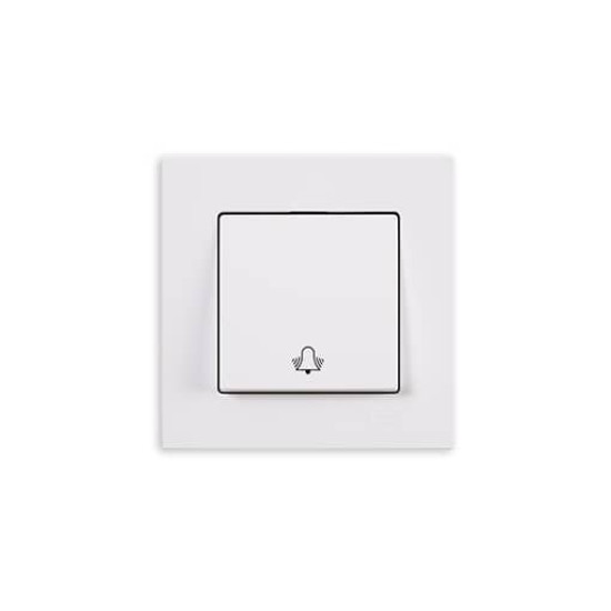 Gunsan Eqona Klingeltaster Taster Glocke Unterputz Weiss