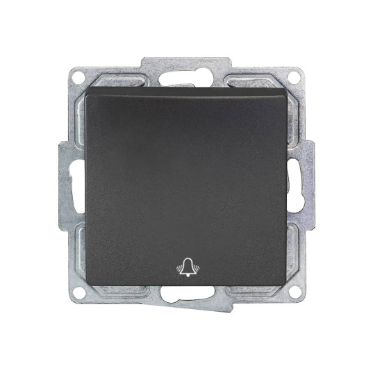 Gunsan Visage Taster Glocke Klingel Unterputz Dunkelsilber